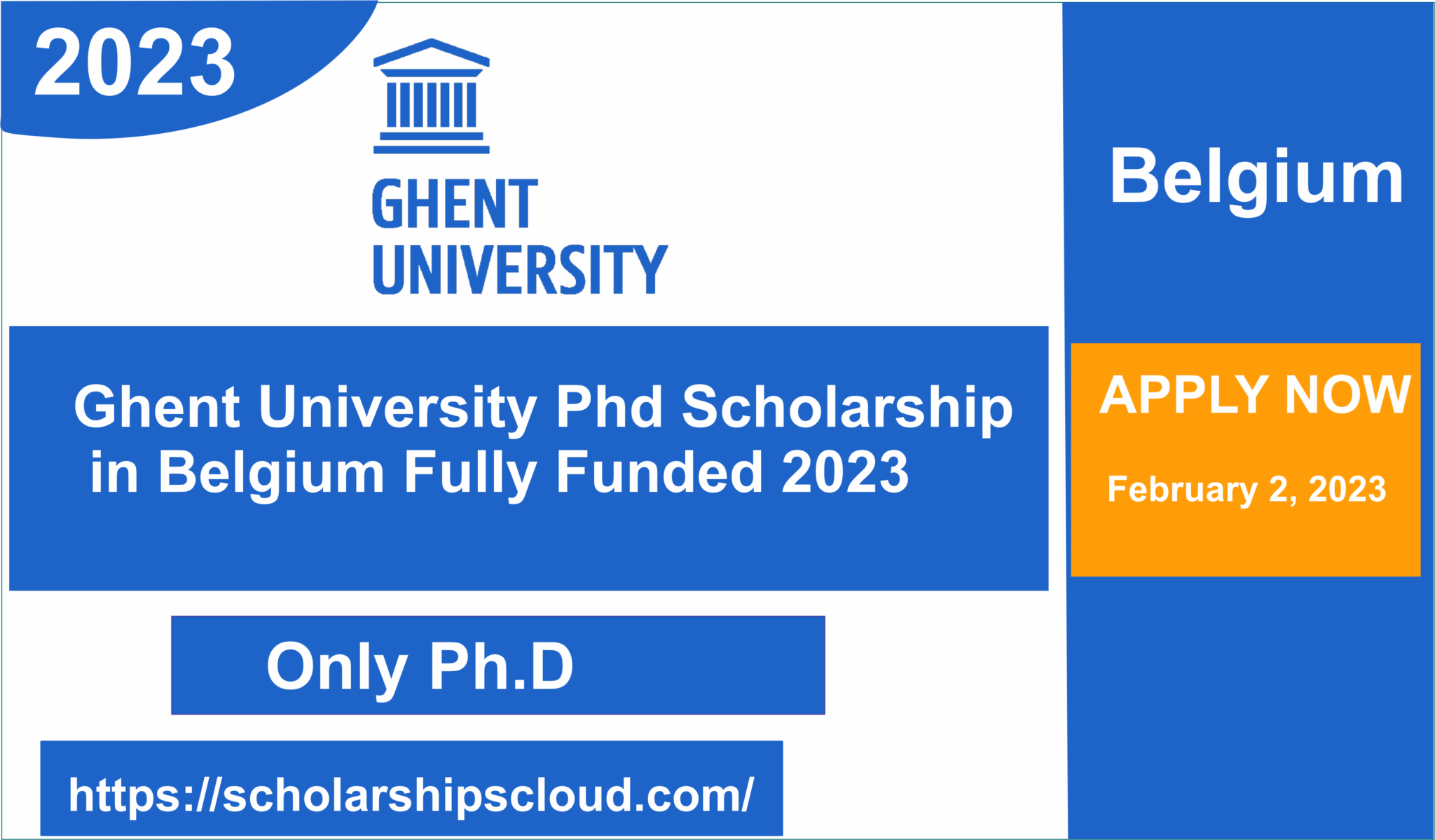 ghent university phd scholarships