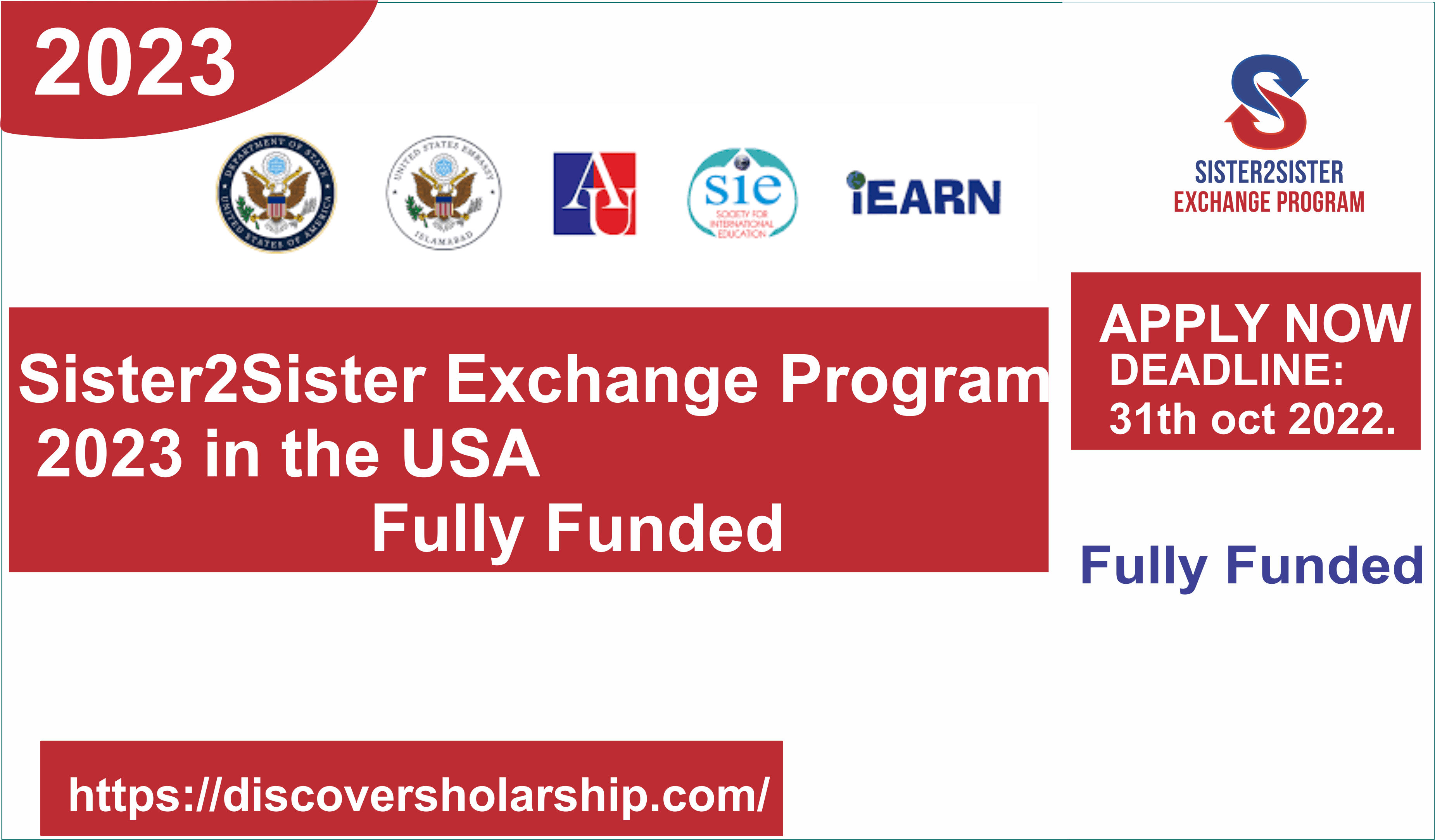 Sister2Sister Exchange Program 2023 in the USA-Fully Funded