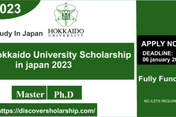 Hokkaido University Scholarship in japan 2023