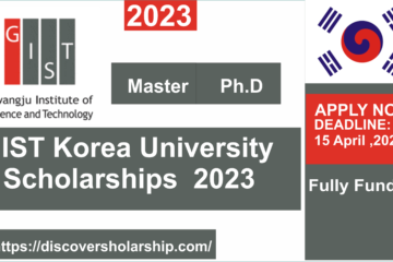 Gwangju Institute of Science and Technology Scholarship Korea 2023 Fully Funded