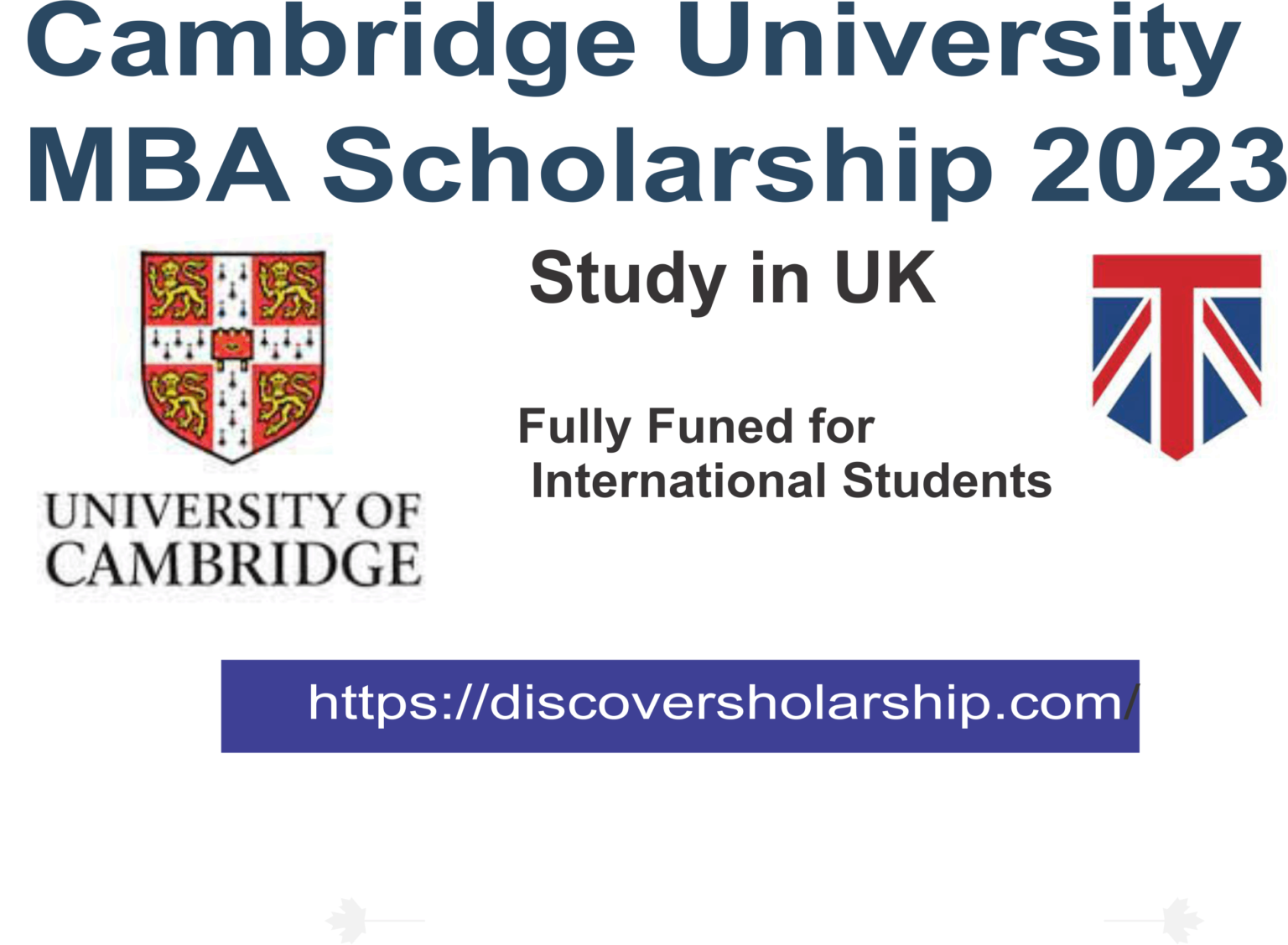 Cambridge University MBA Scholarship 2023