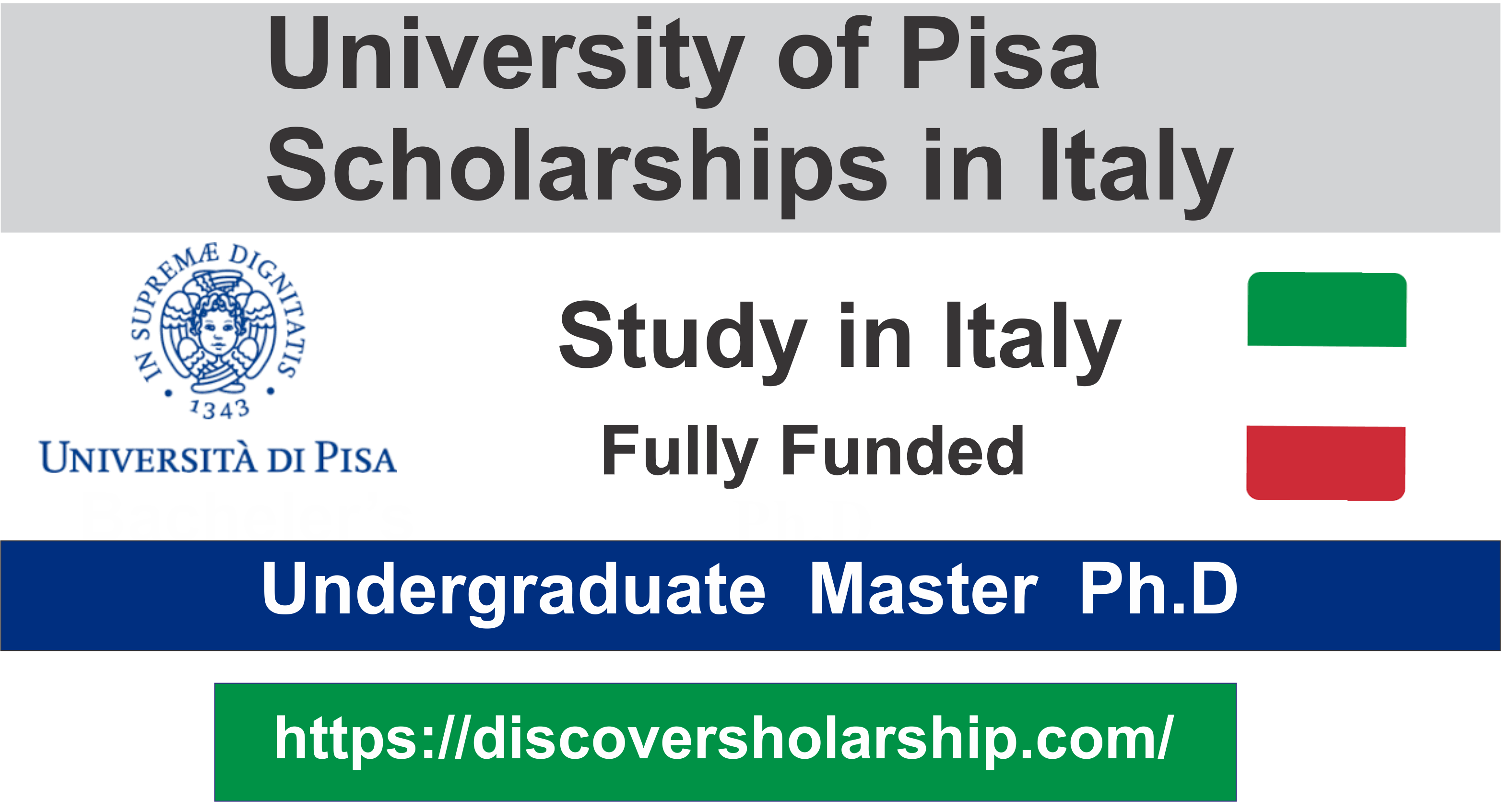 University of Pisa Scholarship 2023-24 in Italy