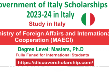 Government of Italy Scholarships 2023-24 in Italy is currently accepting applications for the academic 2023-24 scholarships.