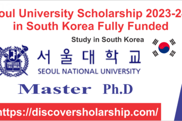 Seoul University Scholarship in South Korea Fully Funded