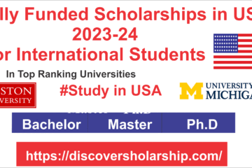Fully Funded Scholarships in USA 2023-24 for International Students