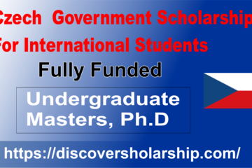 Czech Government Scholarship 2024 is a fully funded opportunity for international students