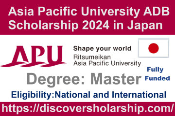 Asia Pacific University ADB Scholarship 2024 in Japan (Fully Funded)