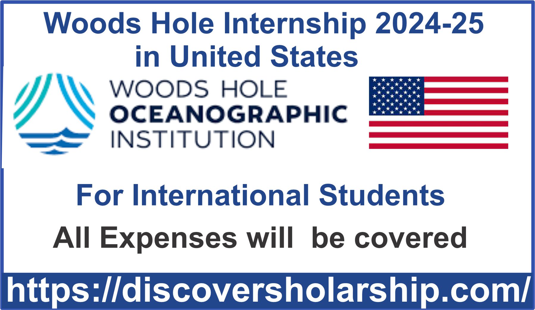Woods Hole Internship 2024-25 in United States (Fully Funded)