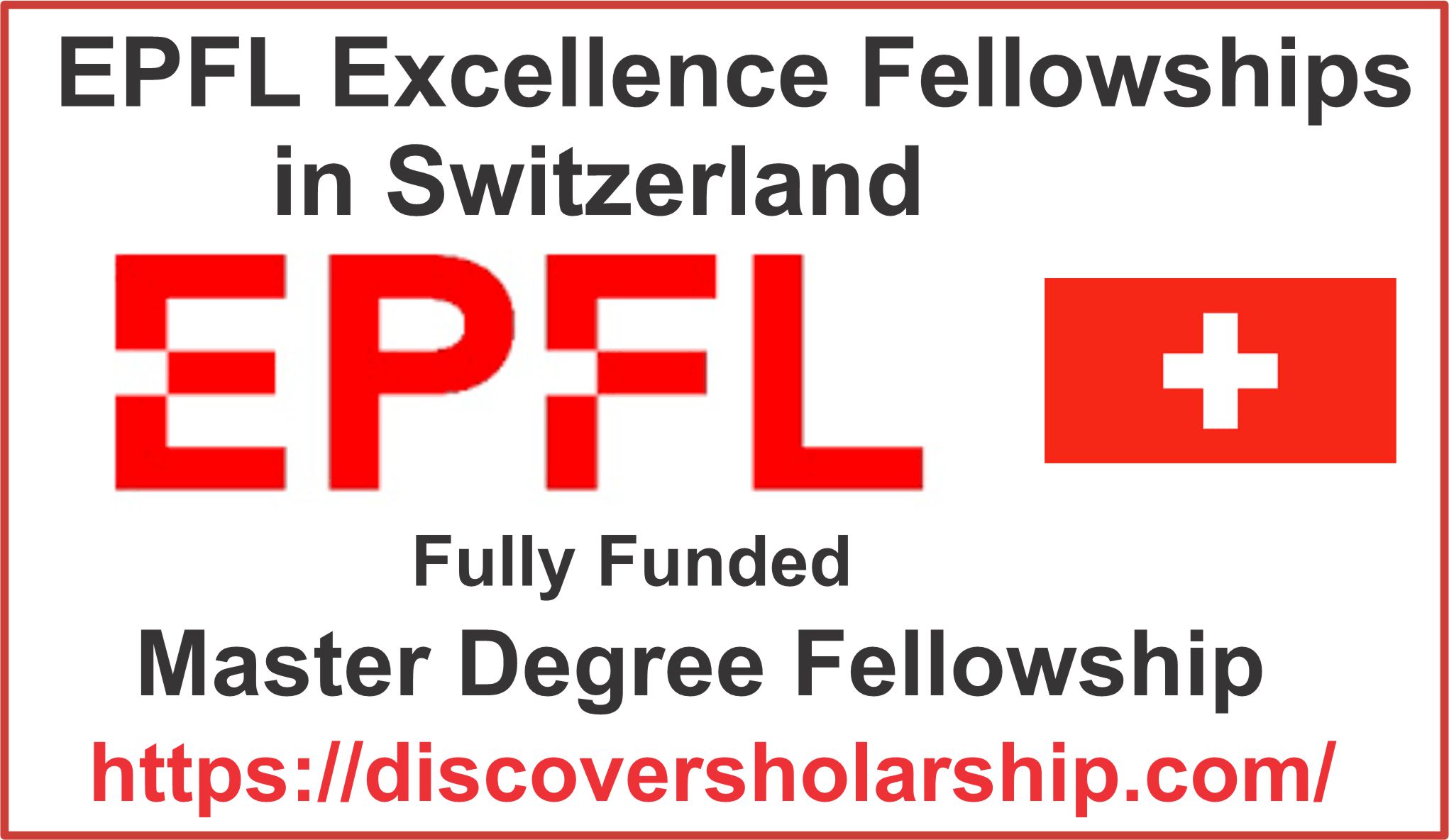 The EPFL Excellence Fellowships for the 2024-25 academic year in Switzerland are now accepting applications from talented individuals worldwide. These fully funded opportunities are open to international students interested in pursuing a Master's degree at EPFL, a distinguished research institute and university located in Lausanne, Switzerland. Scholarships are available across various academic fields and majors, welcoming applicants of all nationalities.