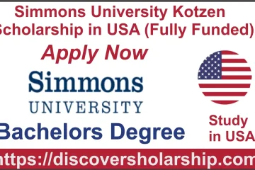 Simmons University Kotzen Scholarship in USA (Fully Funded)