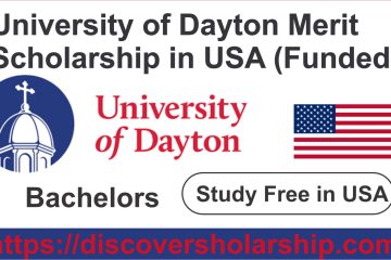 University of Dayton Merit Scholarship in USA (Funded)